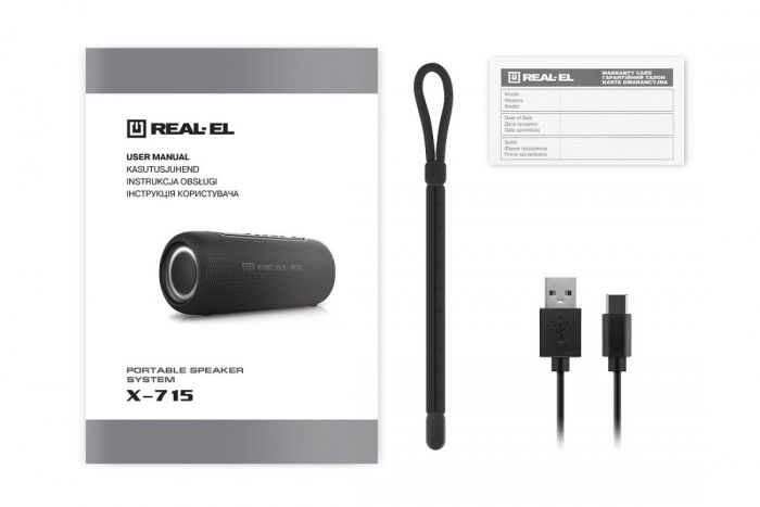 Акустична система REAL-EL X-715 Black