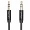 Аудіо-кабель Usams YP-01 3.5 мм - 3.5 мм (M/M), 1 м, Black (YP101)