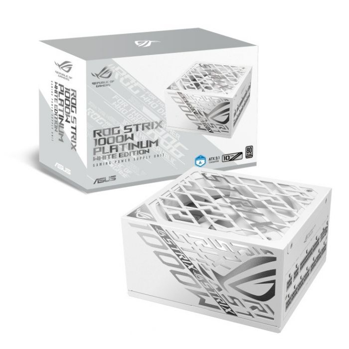 Блок живлення Asus ROG Strix 1000W Platinum White Edition (90YE00W4-B0NA00)