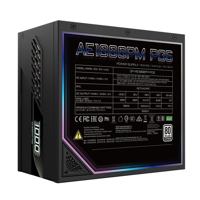 Блок живлення Gigabyte 1000W GP-AE1000PM PG5