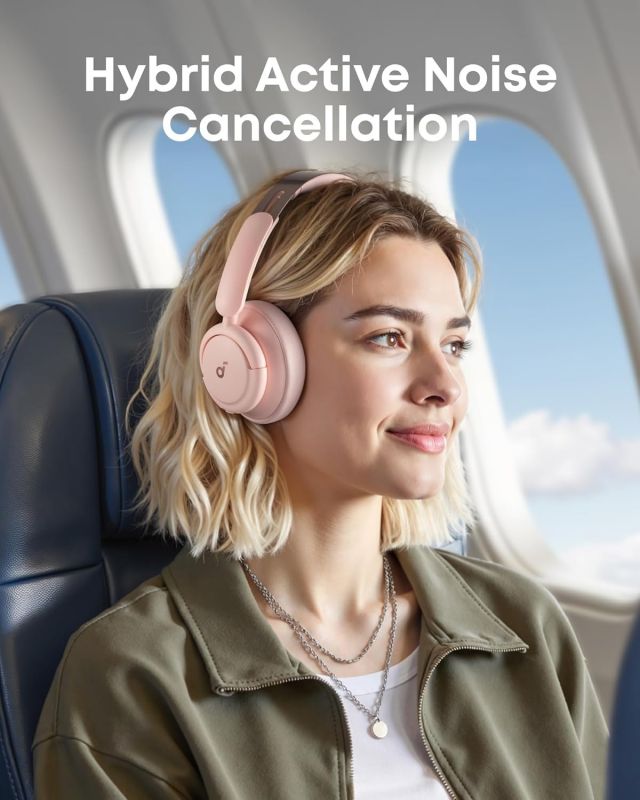 Bluetooth-гарнітура Anker SoundCore Life Q30 v2 Sakura Pink (A3028353)