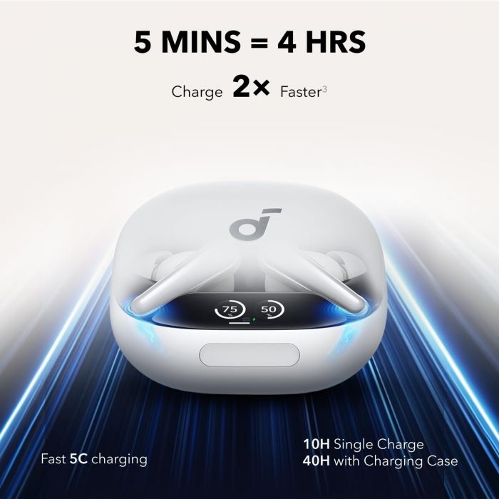 Bluetooth-гарнітура Anker SoundСore Liberty 4 Pro ANC White Matte (A3954G21)