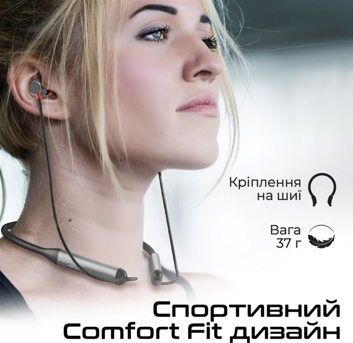 Bluetooth-гарнітура Promate Velcon Black