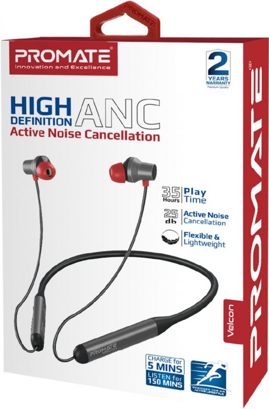 Bluetooth-гарнітура Promate Velcon Black