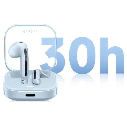 Bluetooth-гарнітура Xiaomi Redmi Buds 6 Active Transparent Blue (BHR8394GL)