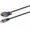 Кабель Cablexpert HDMI - DVI (M/M), двоспрямований, 18 + 1 pin, 1.8 м, Black (CC-HDMI-DVI-4K-6)