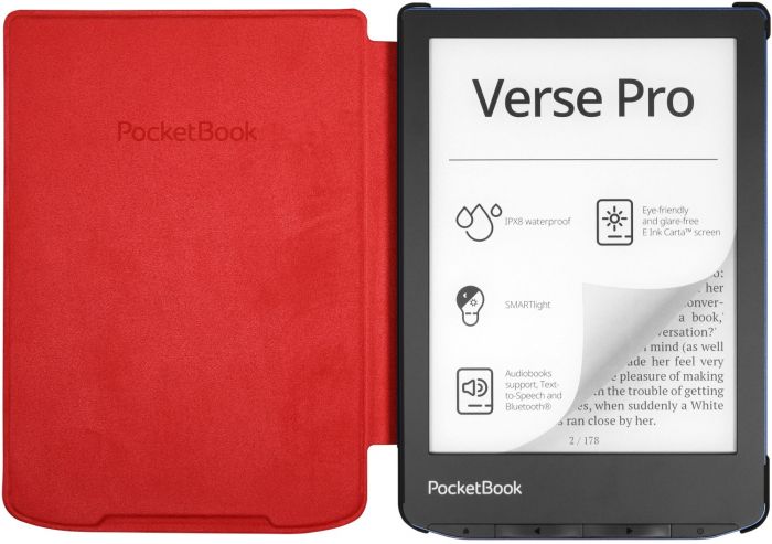 Чохол-книжка PocketBook Shell Cover для PocketBook 6" PB629/634 Red (H-S-634-R-WW)