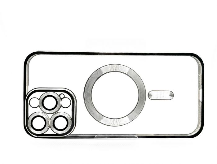 Чохол-накладка BeCover TPU Chrome Case MagSafe для Apple iPhone 16 Pro Max Silver (712088)