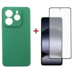 Чохол-накладка Dengos Soft для Xiaomi Redmi Note 14 5G Mint (DG-KM-131) + захисне скло