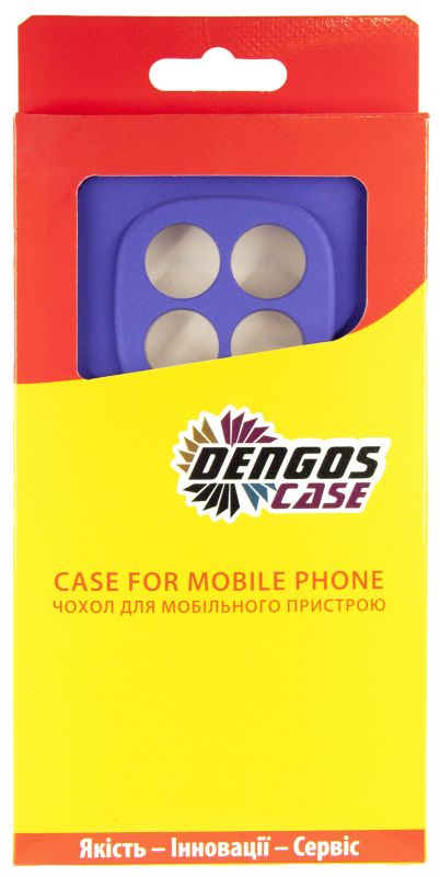 Чохол-накладка Dengos Carbon для Xiaomi Redmi Note 14 Pro Purple (DG-KM-130) + захисне скло