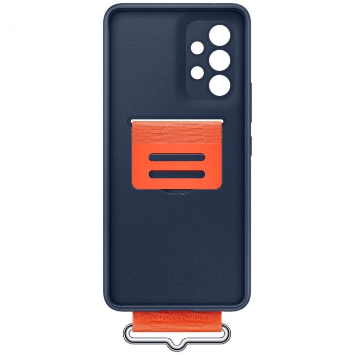Чохол-накладка Samsung Silicone Cover with Strap для Samsung Galaxy A53 SM-A536 Navy (EF-GA536TNEGRU)