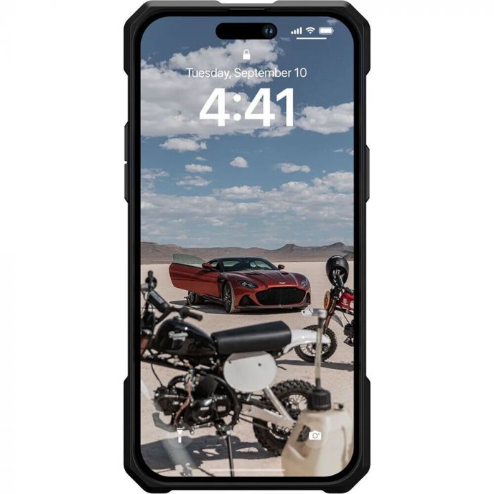 Чохол-накладка Urban Armor Gear Monarch Pro with MagSafe для Apple iPhone 14 Pro Max Kevlar Silver (114031113933)