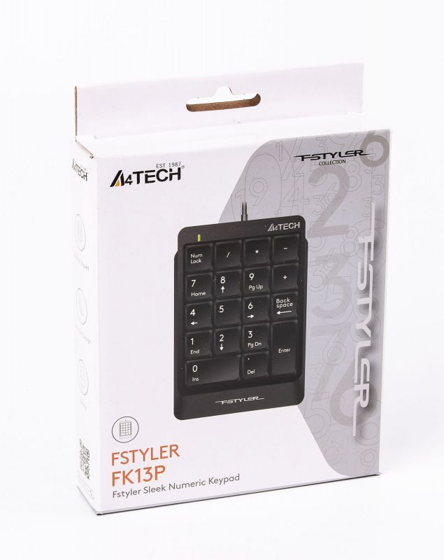 Цифровий клавiатурный блок A4Tech FK13P Black