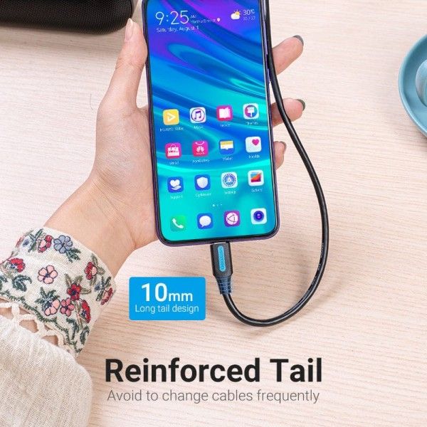 Кабель Vention USB - USB Type-C (M/M), 3A, 0.5 м, Black (COZBD)