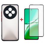 Чохол-накладка Dengos Matte для Oppo  Reno 12F 4G Black (DG-KM-157) + захисне скло