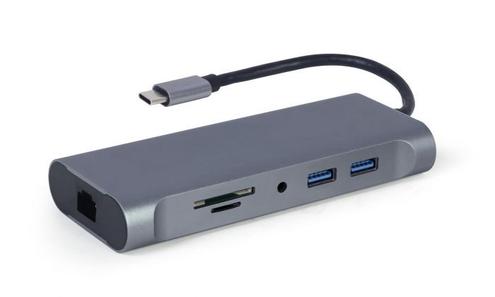 Док станція Cablexpert USB-C 7-в-1 (A-CM-COMBO7-01)