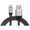 Кабель REAL-EL Premium Leather USB - USB Type-C (M/M), 1 м, Black (EL123500049)
