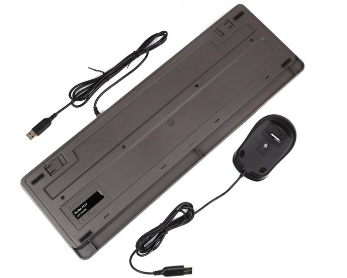 Комплект (клавіатура, миша) A4Tech F1010 Black/Grey