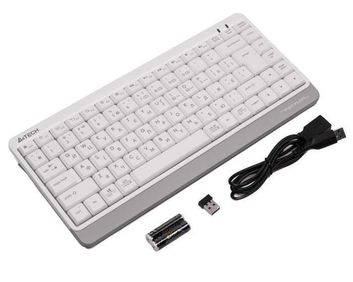 Клавіатура бездротова A4Tech FBK11 White