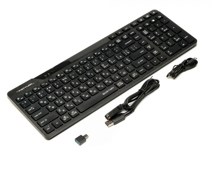 Клавіатура бездротова A4Tech FBK27C AS Black