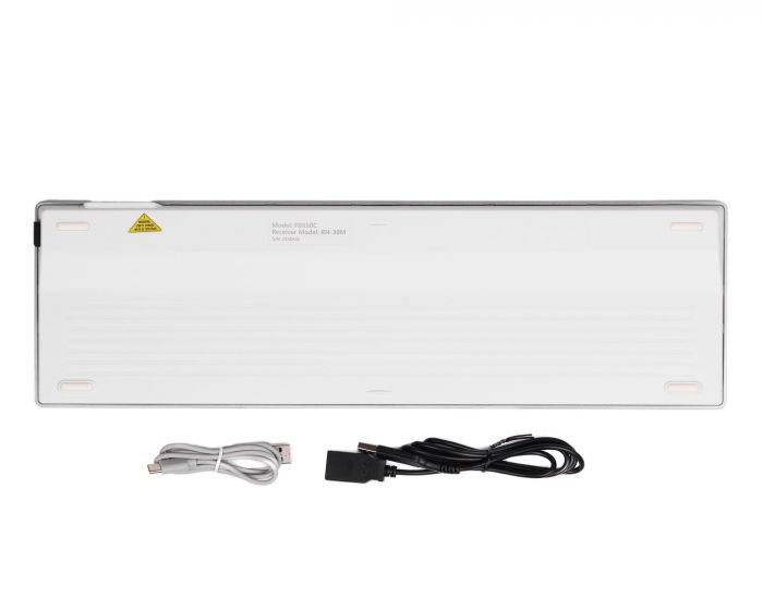 Клавіатура бездротова A4Tech Fstyler FBX50C White