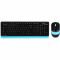 Комплект (клавіатура, миша) бездротовий A4Tech FG1010 Black/Blue