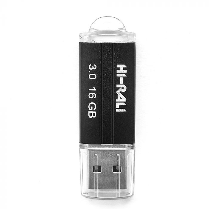 Флеш-накопичувач USB 16GB Hi-Rali Corsair Series Black (HI-16GBCORBK)