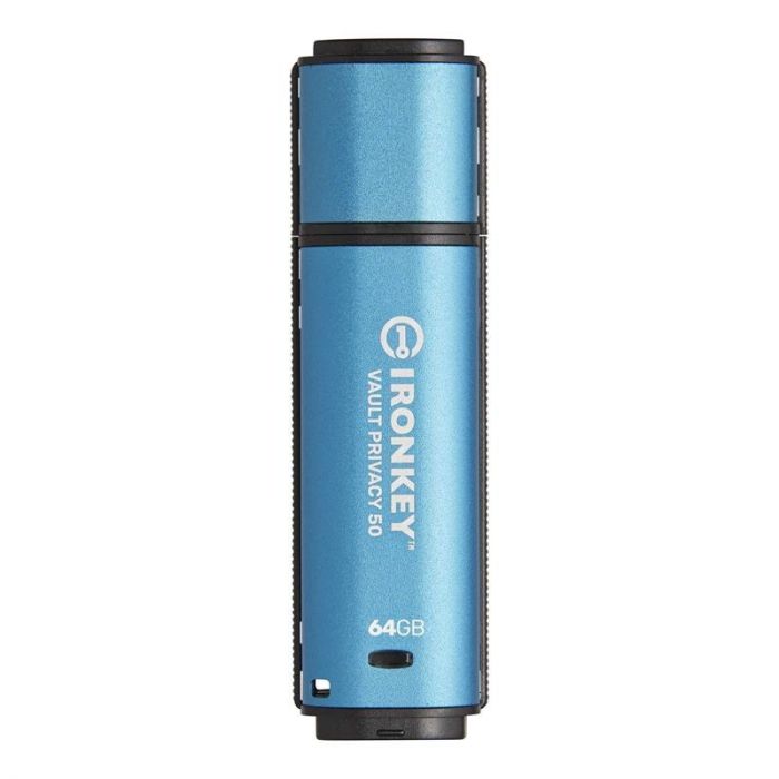 Флеш-накопичувач USB3.2 64GB Kingston IronKey Vault Privacy 50 Type-A Blue (IKVP50/64GB)