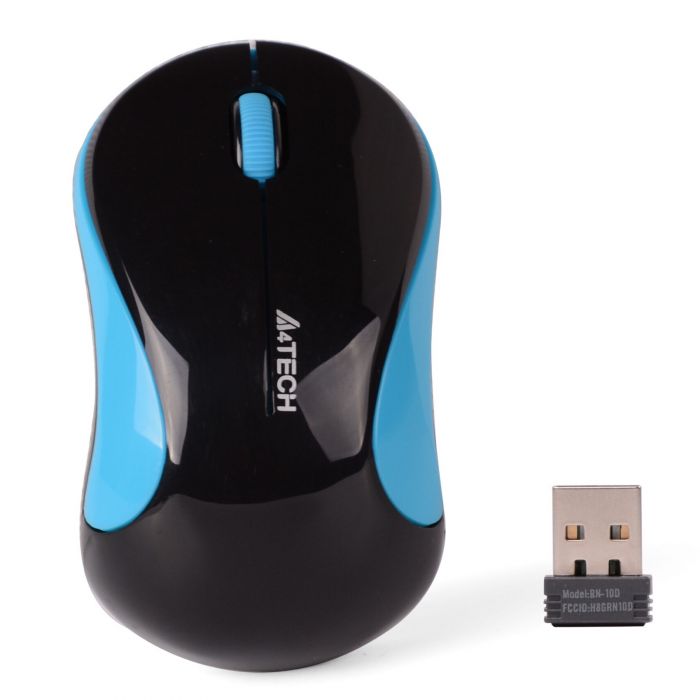 Миша бездротова A4Tech G3-270N Black/Blue V-Track