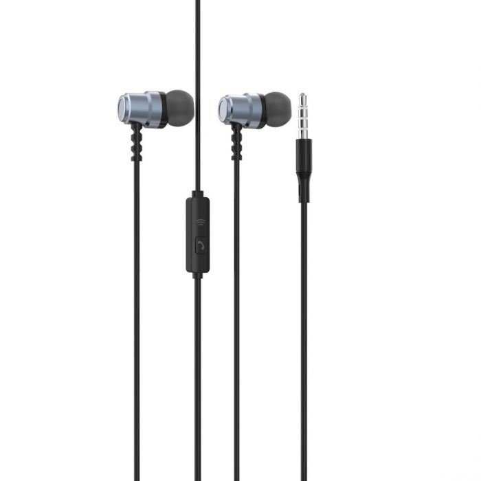 Гарнітура SkyDolphin SR28 Metal with mic Gray (HF-000471)