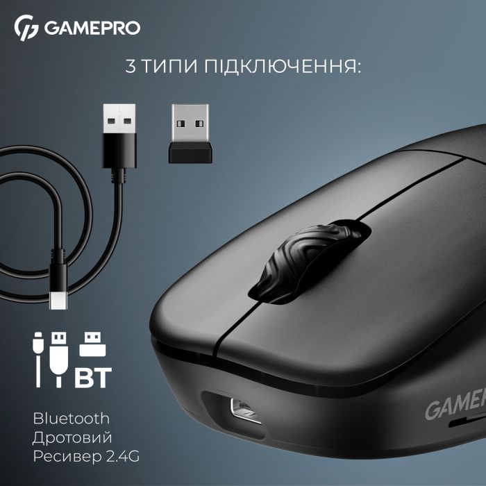 Миша бездротова GamePro Asgard Loki Black (GM022B)