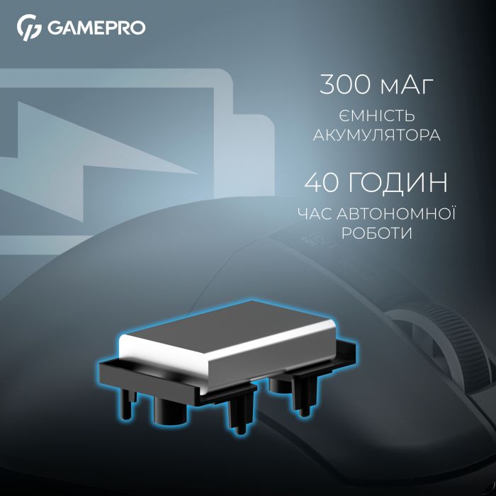 Миша бездротова GamePro Asgard Thor Black (GM023B)