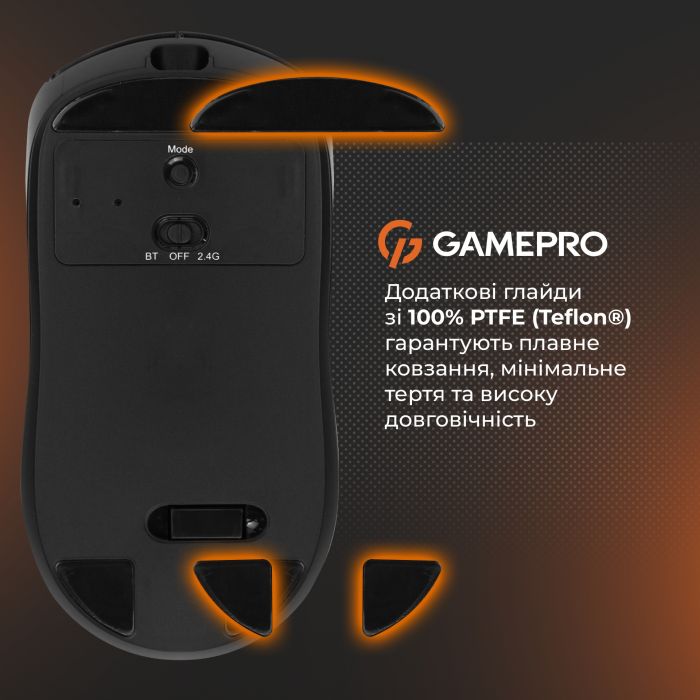 Миша бездротова GamePro Genesis Winner Black (GM079B)