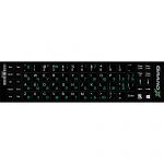 Наліпки на клавіатуру Grand-X 68 keys Cyrillic green, Latin white (GXDPGW)