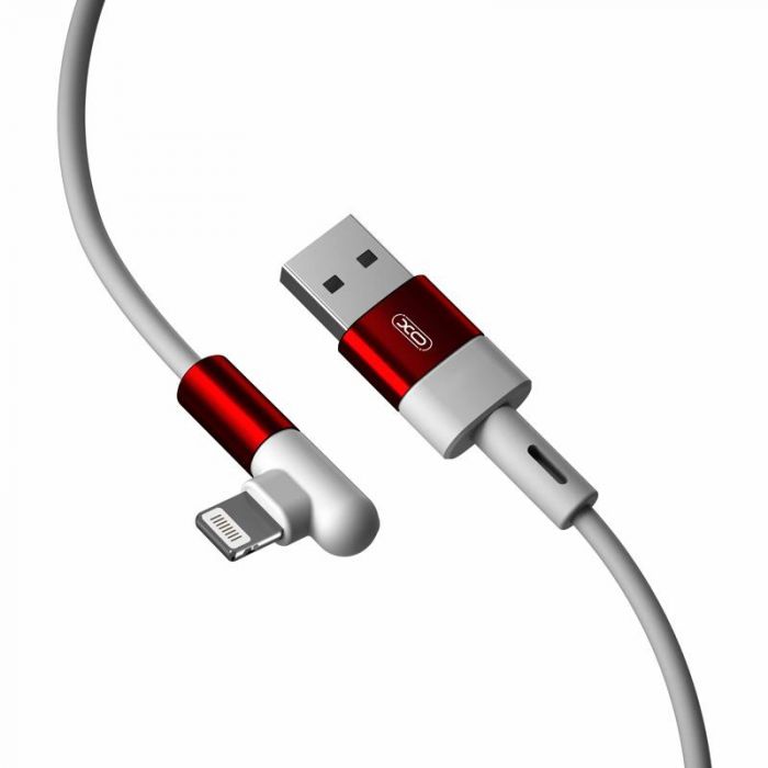 Кабель XO NB152 Elbow USB-Lightning 2.4A 1м White (6920680872466)