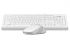 Комплект (клавіатура, миша) A4Tech F1010 White