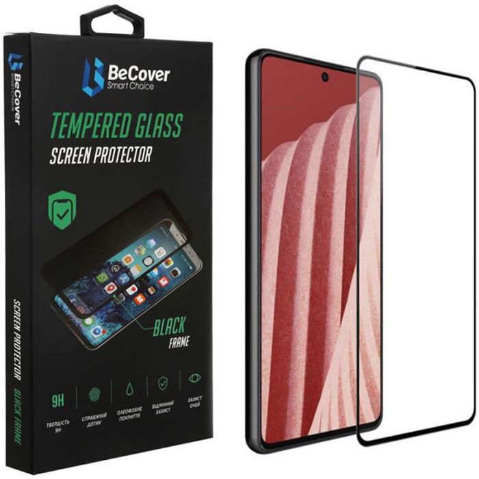 Захисне скло BeCover для Samsung Galaxy A73 SM-A736 Black (707323)