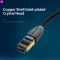 Патч-корд Vention CAT 8 SFTP Ethernet, 0.5 m, Black (IKABD)
