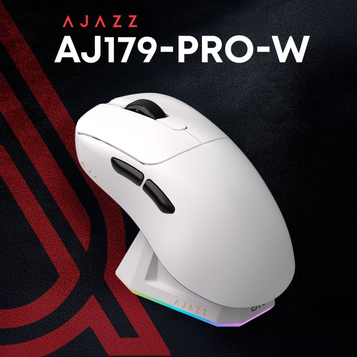 Миша бездротова Ajazz AJ179Pro White (AJ179-PRO-W)