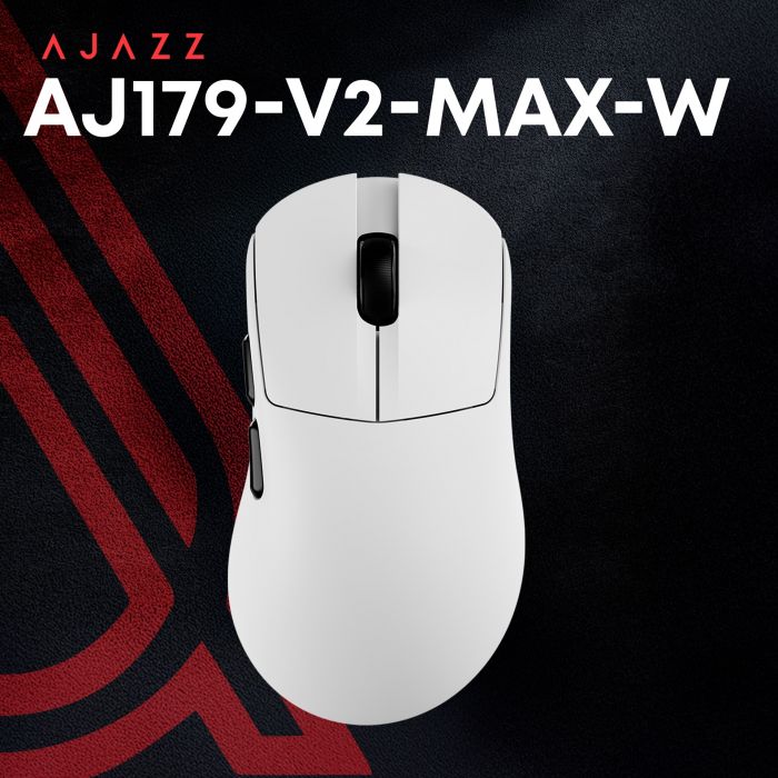 Миша бездротова Ajazz AJ179 V2 Max White (AJ179-V2-MAX-W)
