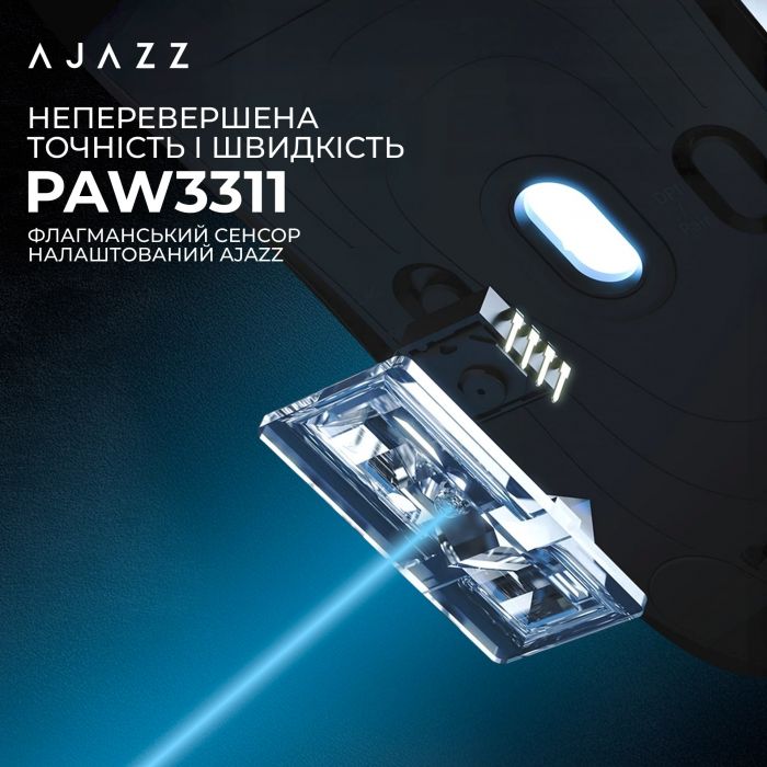 Миша бездротова Ajazz AJ179 V2 Max White (AJ179-V2-MAX-W)