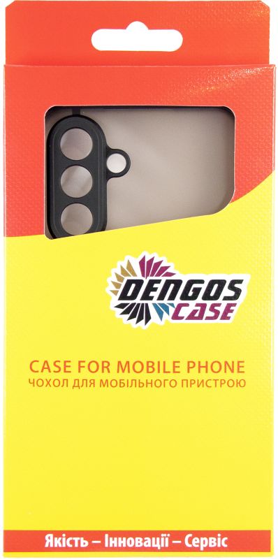 Чохол-накладка Dengos Matt для Samsung Galaxy A36 SM-A366 Black (DG-TPU-MATT-165)