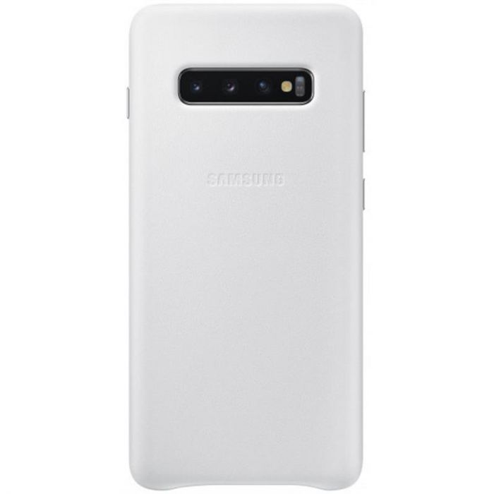 Чохол-накладка Samsung Leather Cover для Samsung Galaxy S10+ SM-G975 White (EF-VG975LWEGRU)