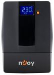 Джерело безперебійного живлення NJOY Horus Plus 600 (PWUP-LI060H1-AZ01B) Lin.int., AVR, 2 x евро, USB, LCD, пластик