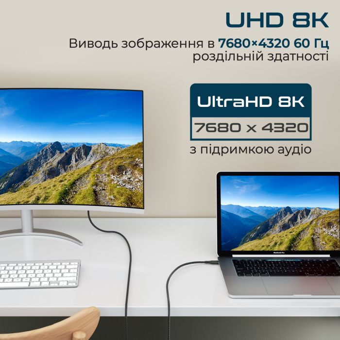Кабель Promate PowerBolt240 USB Type-C - USB Type-C (M/M), 5 A, 240 W, 2 м, Black