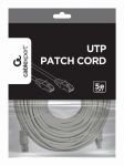Патч-корд UTP Cablexpert (PP12-30M) літий, 50u "штекер із засувкою, 30 м, сірий