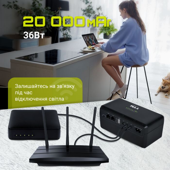 Джерело безперебійного живлення TTN DCL-36W 36W PoE