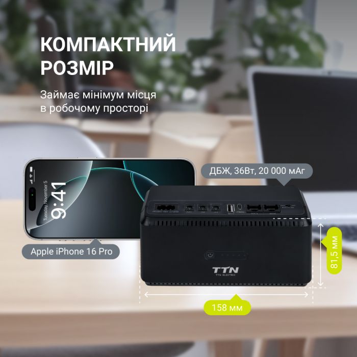 Джерело безперебійного живлення TTN DCL-36W 36W PoE