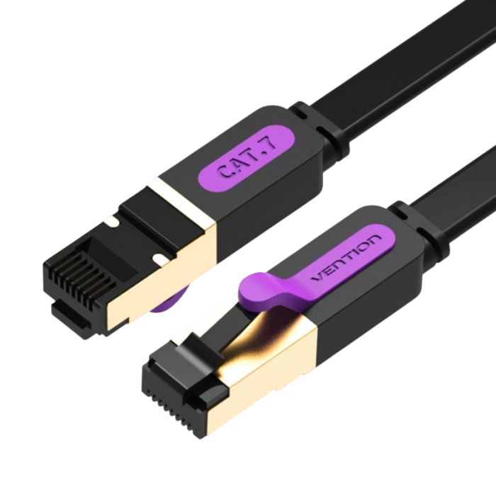 Патч-корд Vention CAT7 SSTP Ethernet, 8 m, Black (ICABK)