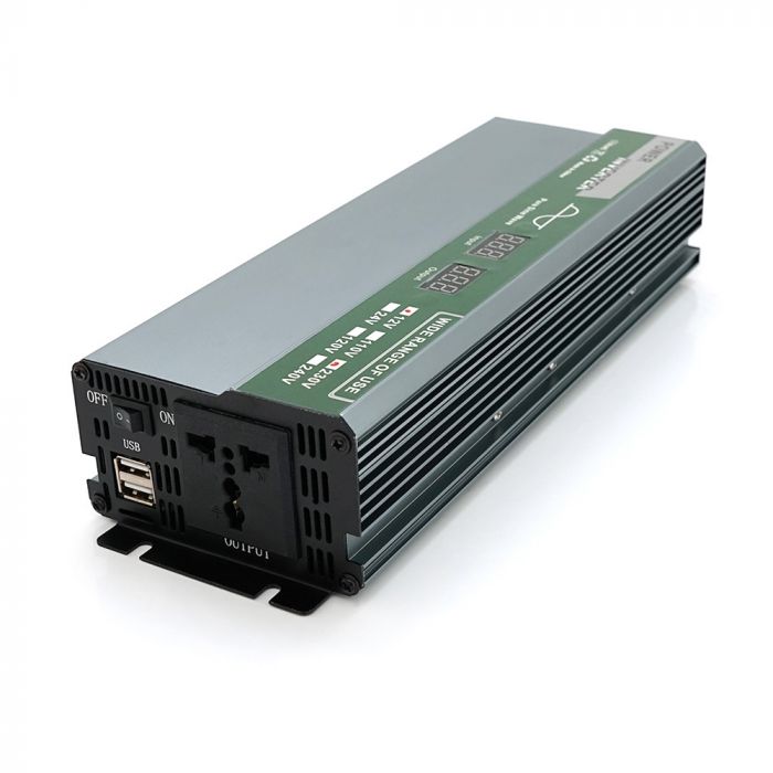 Інвертор напруги Demuda 12V/220V, 800W (DMDPSW-800W/29154)